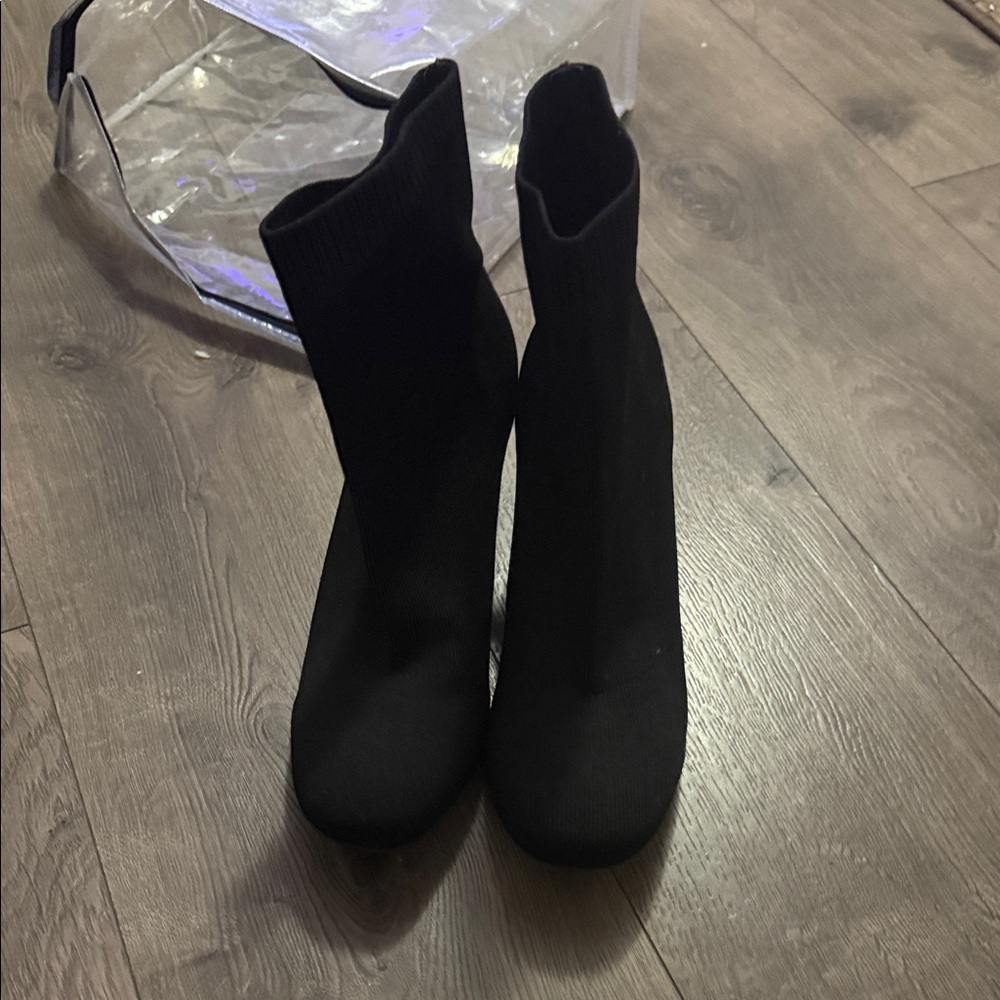 MIA Black Heeled Boots